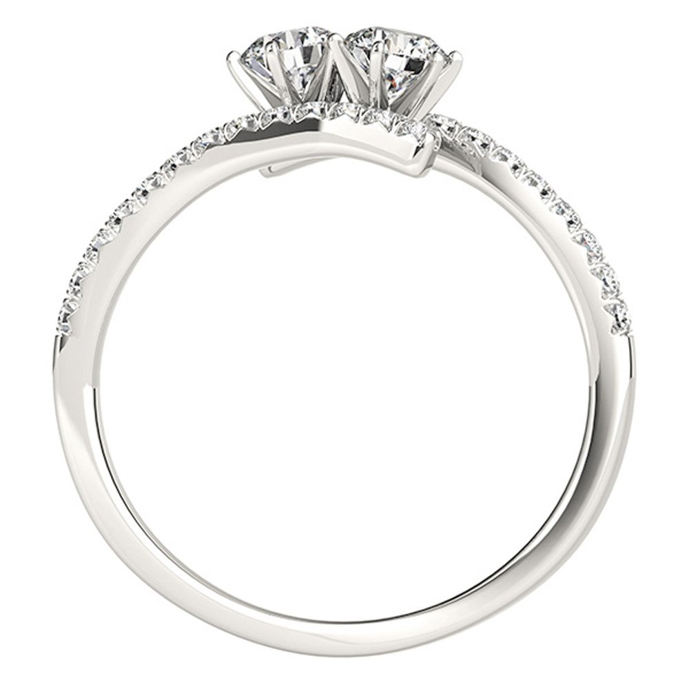 I Love US™ Two-Stone Forever Us Ring 1/2 ct tw Diamonds 14K (7)