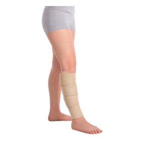 Juzo Reversible Versatile Support 30-60mmHg Calf Compression Wrap, Beige, L Max Regular