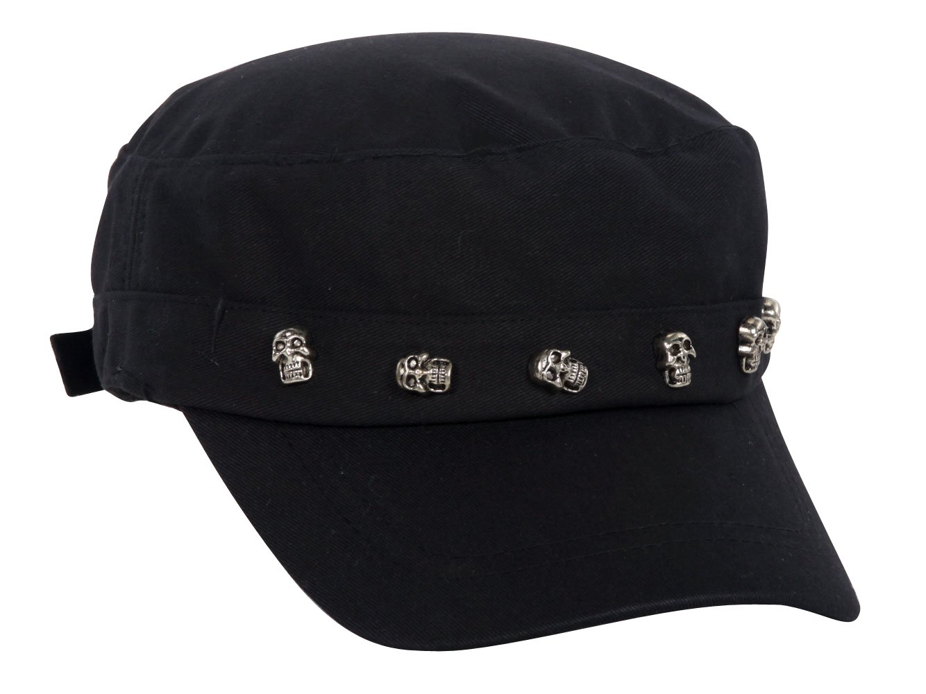 Gravity Threads Skull Pins Black Cadet Cap