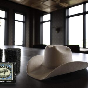 Bickmore Felt Hat Cleaning Sponge - Perfect for Western, Cowboy, Cowgirl Hats & More Black