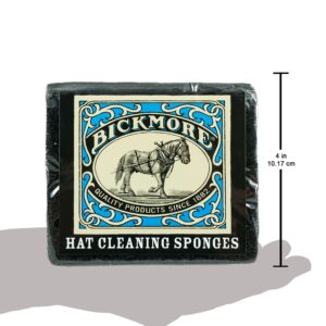 Bickmore Felt Hat Cleaning Sponge - Perfect for Western, Cowboy, Cowgirl Hats & More Black