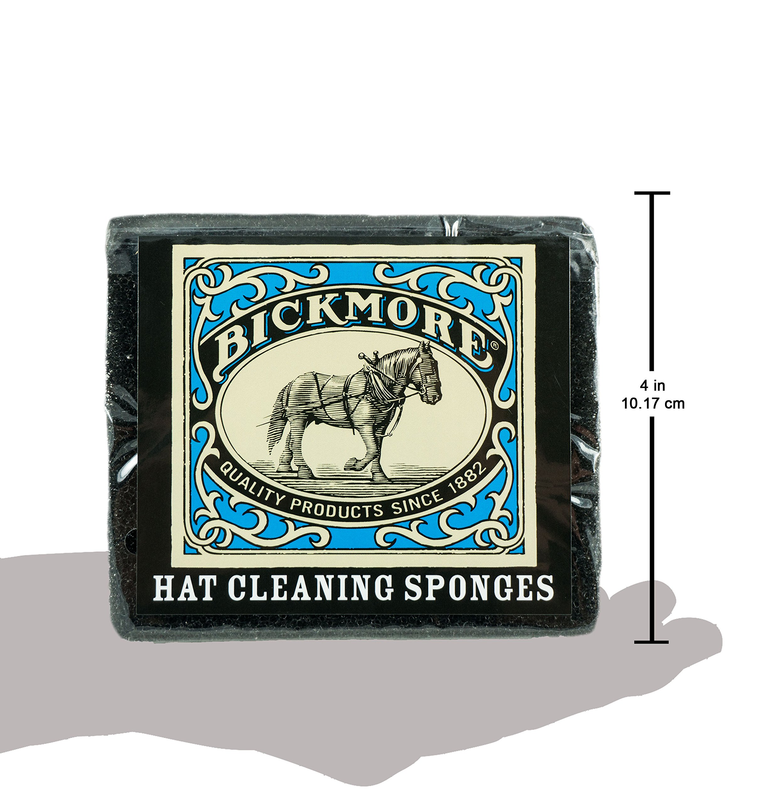 Bickmore Felt Hat Cleaning Sponge - Perfect for Western, Cowboy, Cowgirl Hats & More Black