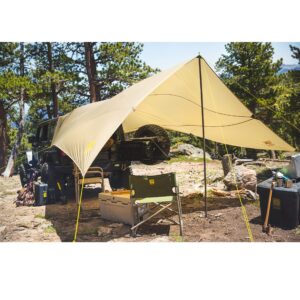 Slumberjack Roadhouse Tarp, Hunting Camping & Overland Shelter, Khaki