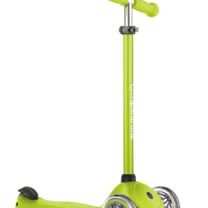 Globber Toddler Scooter | 3 Wheel Kick Scooter for Kids and Toddlers Ages 3-7 with Light Up Wheels | Grow with Me Outdoor Kick Scooter for Girls and Boys with Adjustable Handle Bars (V2, Lime Green)