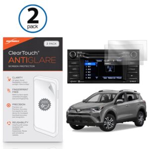 BoxWave Screen Protector Compatible With Toyota 2016 RAV4 (6.1 in) - ClearTouch Anti-Glare (2-Pack), Anti-Fingerprint Matte Film Skin