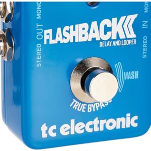 TC Electronic FLASHBACK 2 DELAY Legendary Delay Pedal with Groundbreaking MASH Footswitch, Crystal Delay Effect and Built-In TonePrint Technology, Blue