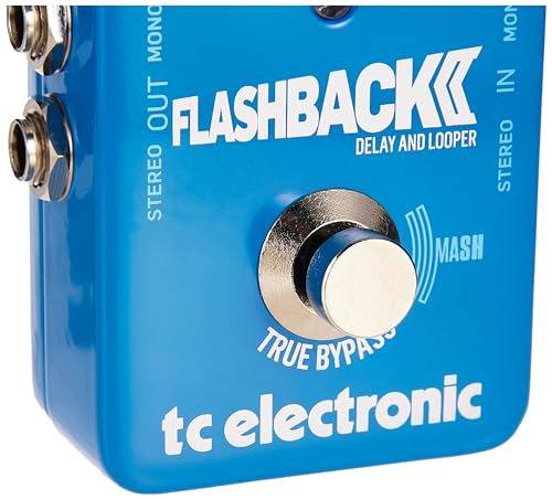 TC Electronic FLASHBACK 2 DELAY Legendary Delay Pedal with Groundbreaking MASH Footswitch, Crystal Delay Effect and Built-In TonePrint Technology, Blue