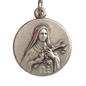 I G J Saint Therese of Lisieux (Jesus Child and of the Holy Face) Silver Medal - The Patron Saints Medals