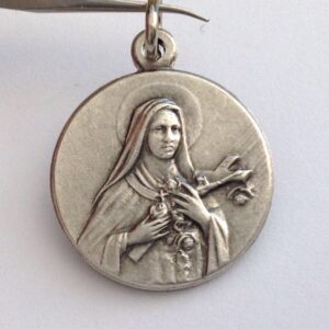 I G J Saint Therese of Lisieux (Jesus Child and of the Holy Face) Silver Medal - The Patron Saints Medals