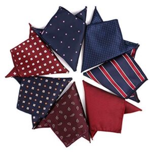 driew 11 Pcs Men Suit Pocket Square Handkerchiefs with Assorted Pattern