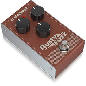 TC Electronic RUSTY FUZZ Silicon-Based Transistor Fuzz with Vintage Gated and Velcro-Like Fuzz Tones