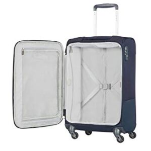 Samsonite Men and Women Spinner S, Length: 35 cm (55 cm-35 L), Blue (Navy Blue), 35 x 20 x 55 cm