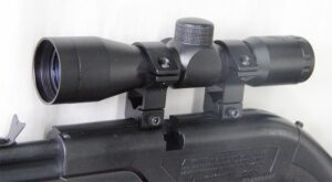 m1surplus optics kit with compact 4x30 air rifle scope with fixed power magnification + aluminum dovetail ring mounts - this item fits crosman 760 powermaster pumpmaster repeatair 1077 air rifles