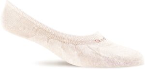 sockwell women's undercover no show essential comfort sock, natural - s/m