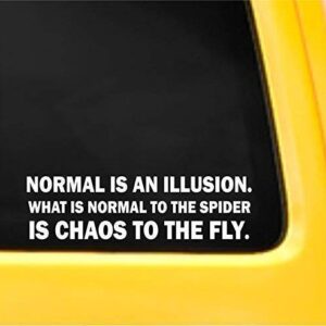 Normal Is An illusion Sticker Decal MacBook Pro Air 13" 15" 17" Laptop Sticker Inspirational Text Motivational Sticker