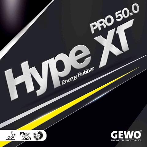 GEWO Hype XT Pro 50.0 - Table Tennis Rubber, 2.1 mm Red