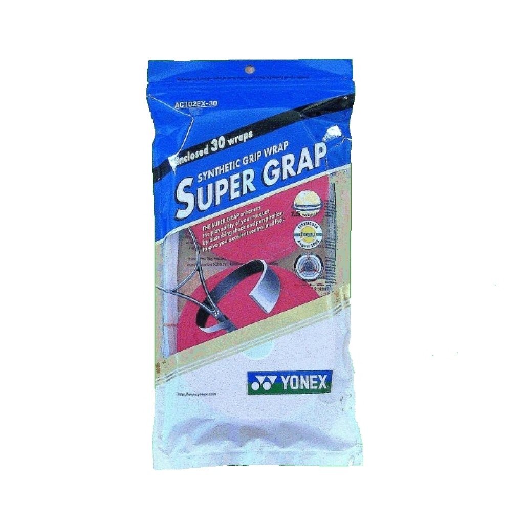 YONEX Super GRAP 30 Overgrip - Tennis, Badminton, Squash - Red