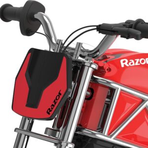 Razor RSF350 Electric Bike with Pneumatic Tires, Chain Driven Motor, and Hidden Compartment Supports 140 Pounds and Speeds of 14 Miles per Hour, Red