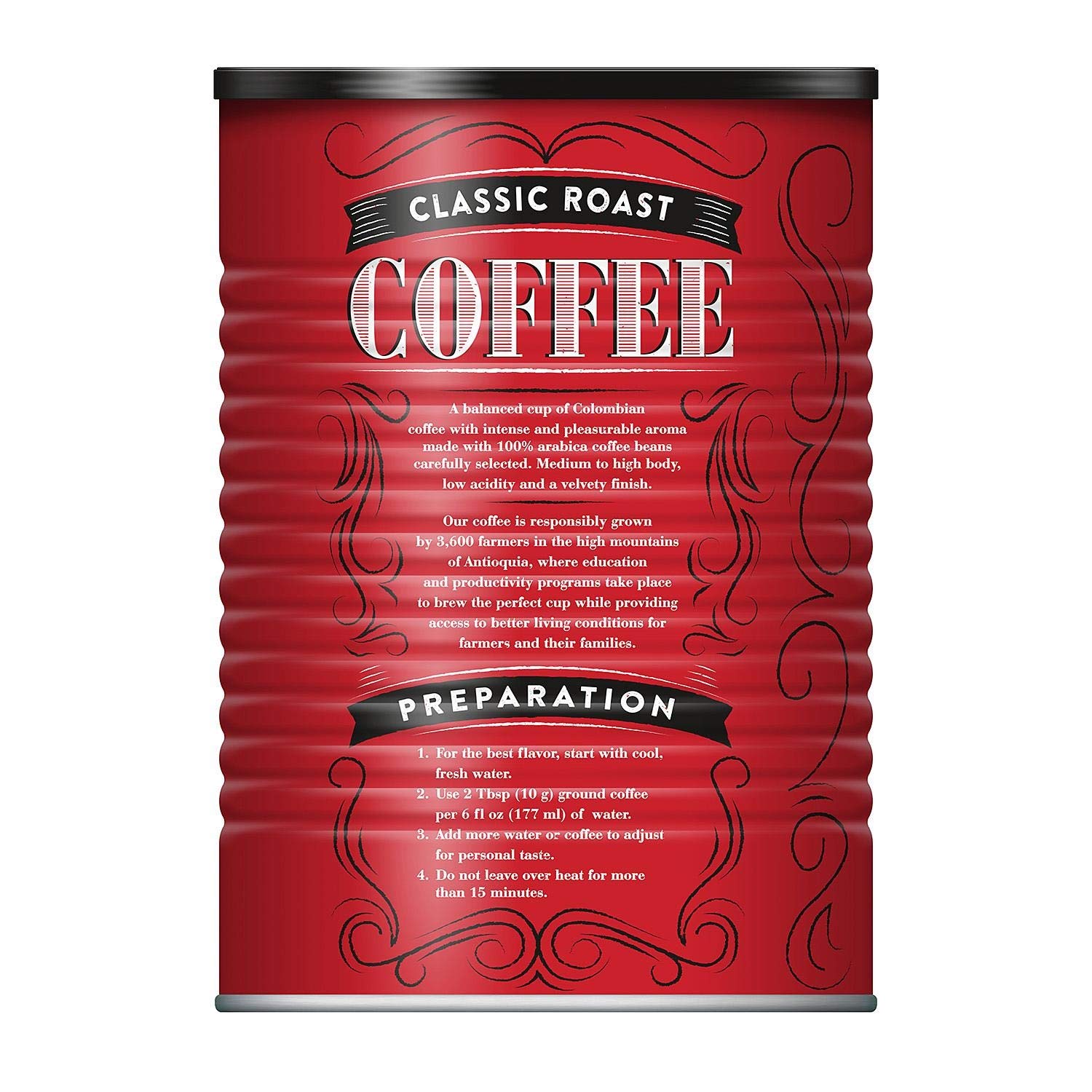 Member's Mark Ground Colombian Coffee Classic Roast, 48 Ounce (Pack of 3)