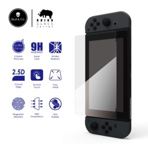 Skull & Co. Tempered Glass Screen Protector for Nintendo Switch (2-PACK)