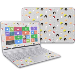 mightyskins skin compatible with samsung notebook 9 13" (2017) wrap cover sticker skins anime fan