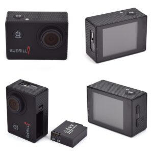 GUERILLA PRO3000 Sports Action Camera, GUERILLA Pro Series 12 MP Full HD 1080P Action Camera, Warerproof 120 Degree Wide Angle Lens 2.0inch LCD, Include Accessories