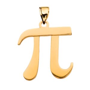 calirosejewelry 10k yellow gold pi symbol pendant