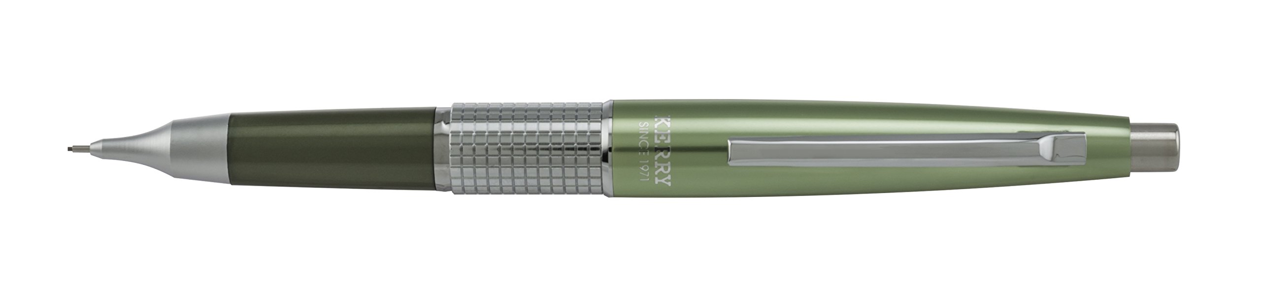 Pentel Sharp Kerry Mechanical Pencil, 0.5mm, Metallic Olive Barrel, 1 pack (P1035K), Green