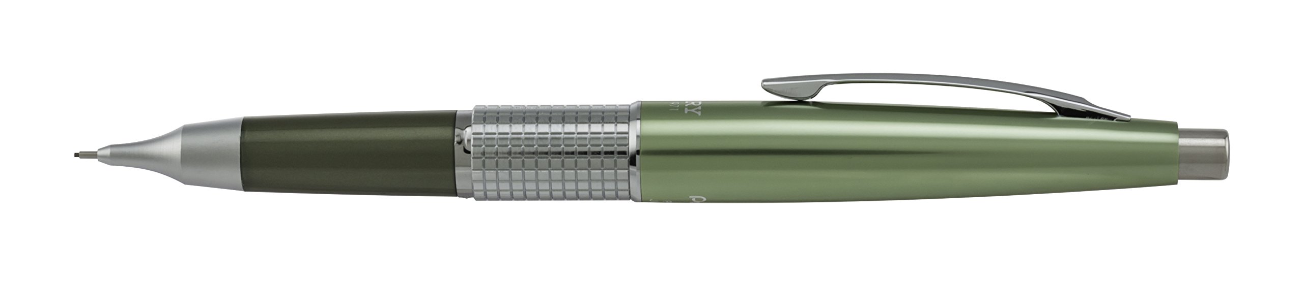 Pentel Sharp Kerry Mechanical Pencil, 0.5mm, Metallic Olive Barrel, 1 pack (P1035K), Green