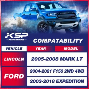 KSP 2in Level Kits for F150 2004-2023,2" Front Leveling Lift Kits Compatible with Ford Expedition 03-18,Lincoln Mark LT 2005-2008, Aluminum Forged Strut Spacers Raise the Truck 2inch（Package of 2pcs）