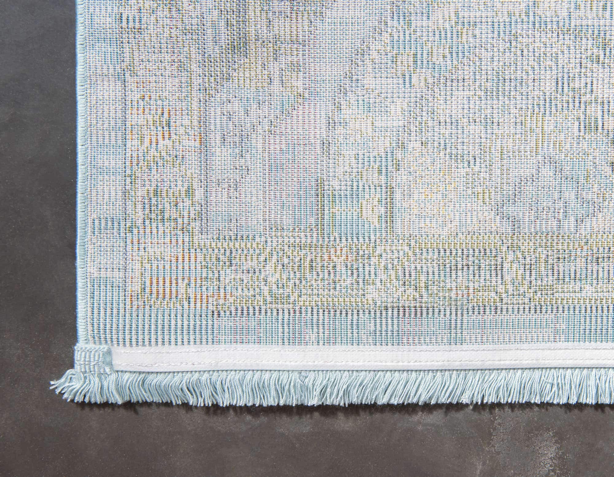 Unique Loom Baracoa Collection Area Rug - Coppelia (8' 4" x 10' Rectangle, Light Blue/ Blue)