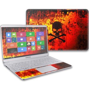 MightySkins Skin Compatible with Samsung Notebook 9 13" (2017) wrap Cover Sticker Skins Bio Skull