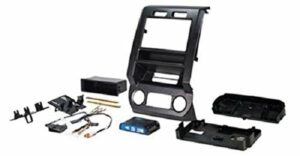 pac rpk4-fd2201 double din dash kit & interface harness for select 2015-2017 ford f150-f550 trucks,black