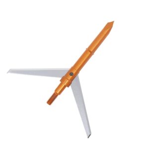 Dead Ringer 100 Grain Broadheads, Pack of 3 Broadheads | Available in Mechanical, Hybrid Fixed/Mechanical, and Expandable Blades, Super Freak Extreme Orange