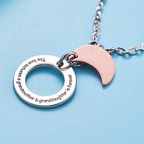 LParkin The Love Between Grandmother and Granddaughter Is Forever Necklace (alloy)