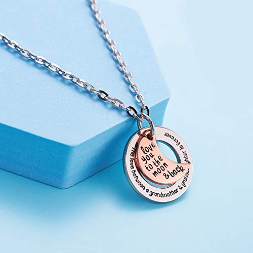 LParkin The Love Between Grandmother and Granddaughter Is Forever Necklace (alloy)