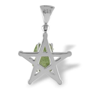 Starborn Sterling Silver Genuine Moldavite Pendant