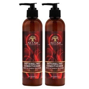 as i am detangling conditioner leave-in tangle releaser, 8 ounce (2pack)