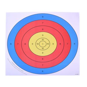 Cosmos 20 Pcs Archery Targets Paper Bow and Arrow Targets, 5-Ring Paper Target for Archery Arrow Shooting Practice, 40 cm x 40 cm