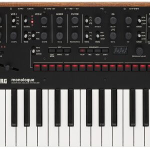 Korg Monologue Monophonic Analog Synthesizer - Black Bundle with Power Supply and Austin Bazaar Polishing Cloth