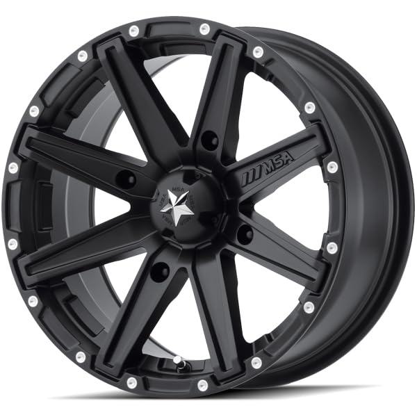 MSA Offroad Wheels MA33 15X7 4X110 S-BLK 10MM - M33-05710