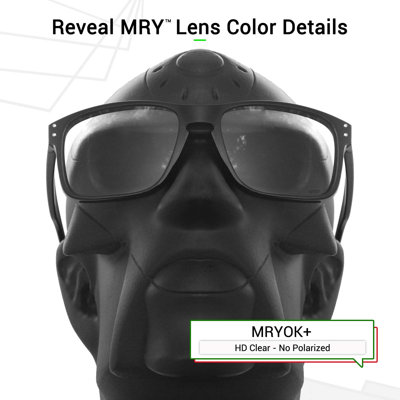 Mryok+ Polarized Replacement Lenses for Oakley Gascan OO9014 - HD Clear