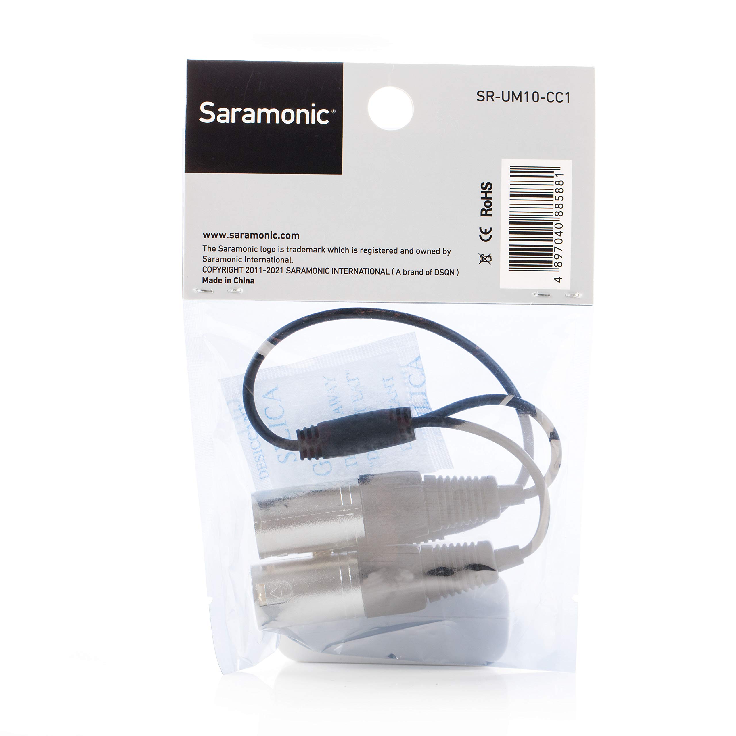 Saramonic Locking 1/8" Male to Dual XLR Male Output Cable for Saramonic Receivers (SR-UM10-CC1), 3.5mm to Dual XLR M