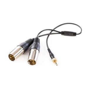 Saramonic Locking 1/8" Male to Dual XLR Male Output Cable for Saramonic Receivers (SR-UM10-CC1), 3.5mm to Dual XLR M