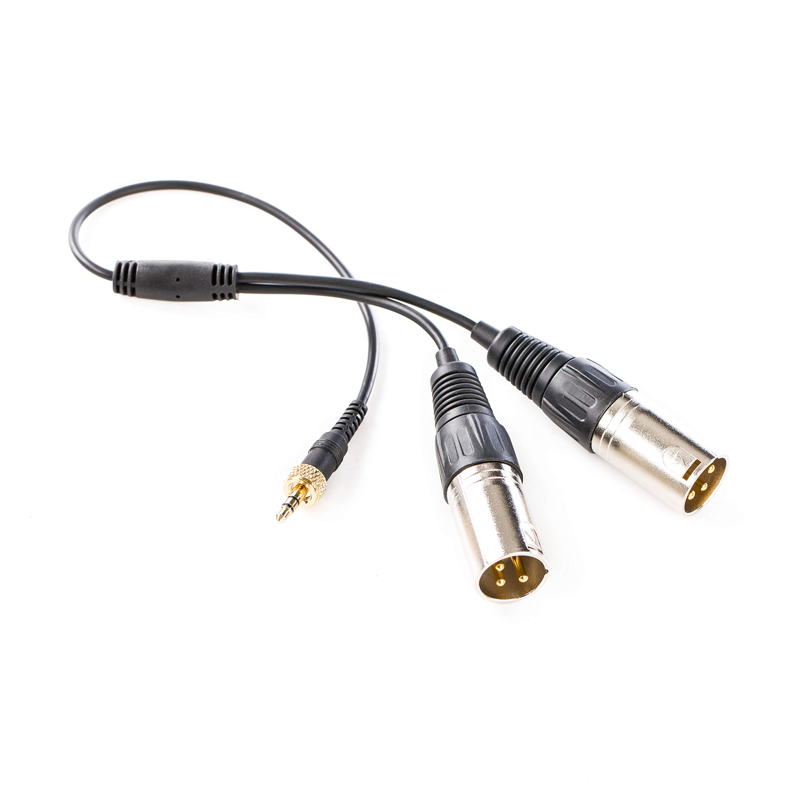 Saramonic Locking 1/8" Male to Dual XLR Male Output Cable for Saramonic Receivers (SR-UM10-CC1), 3.5mm to Dual XLR M