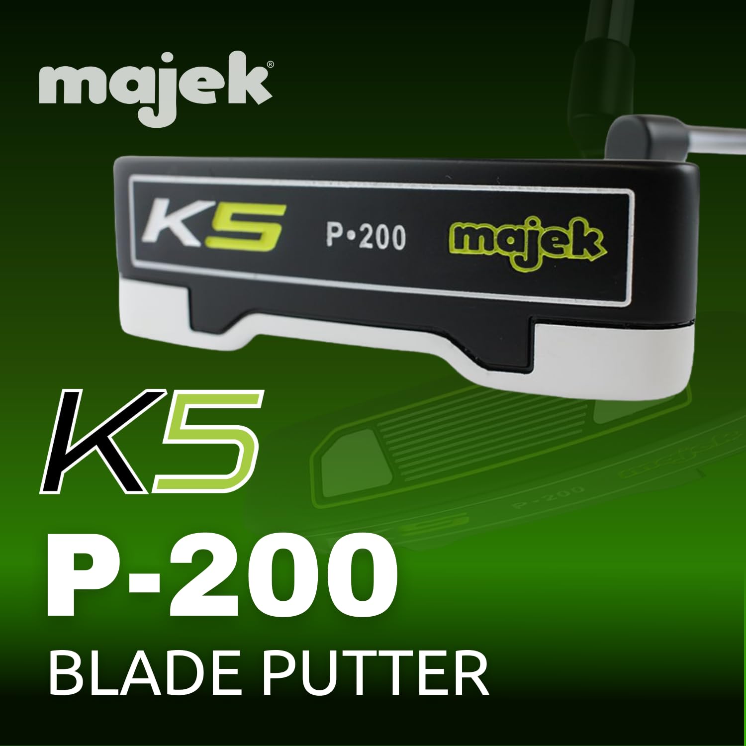 Majek K5 P-200 Golf Putter Right Handed Blade Style with Alignment Line Up Hand Tool 31 Inches Ultra Petite Lady's Perfect for Lining up Your Putts