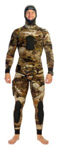 mako spearguns mens spearfishing wetsuit 3d yamamoto reef camo 5mm 2 piece (large)