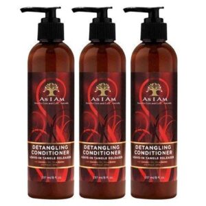 as i am detangling conditioner leave-in tangle releaser, 8 ounce (3pack)