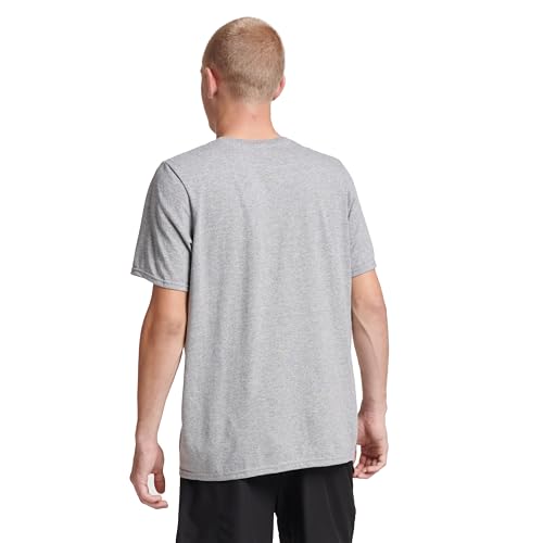 Russell Athletic Mens Dri-power Cotton Blend Short Sleeve Tees, Moisture Wicking, Odor Protection, Upf 30+, Sizes S-4x T-Shirt, Oxford, 4X-Large US