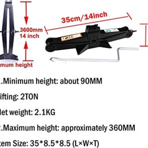 Spare Tire Removal Tool and Scissor Jack Handle 2 Ton Set for Ford F150 Truck (2004 to 2014) Wheel Release/Removal Repair Lug Wrench Replacement Kit